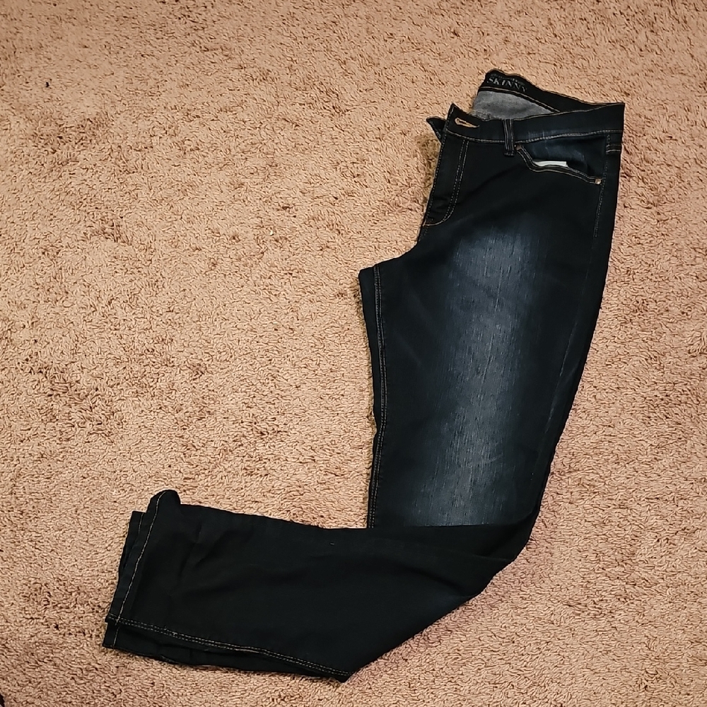 New York & Company Dark Blue Skinny Jeans